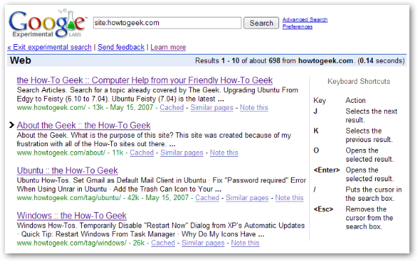 Make Firefox Built-In Search Box Use Google&rsquo;s Experimental Search Keys