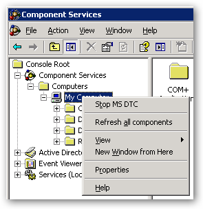 Fix &quot;New transaction cannot enlist in the specified transaction coordinator&quot; on Server 2003 SP2