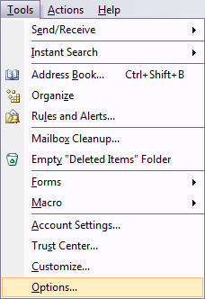 Configure AutoArchive In Outlook 2007