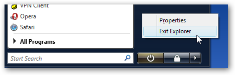 Hidden Trick to Close Windows Explorer in Windows 7 or Vista