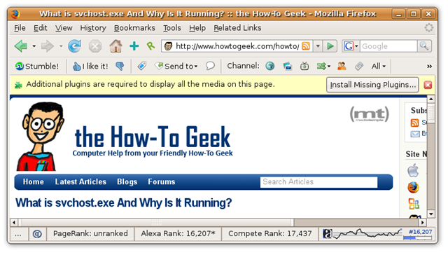 Installing Flash Player in Firefox on Ubuntu Gutsy
