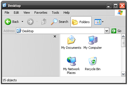 Fix for Windows Explorer Folder Pane in XP Becomes Grayed Out