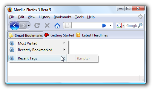 Restore Your Missing/Deleted Smart Bookmarks Folder in Firefox 3