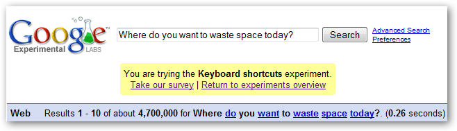 Hide That Annoying Google Experimental Search Survey Box (in Firefox)