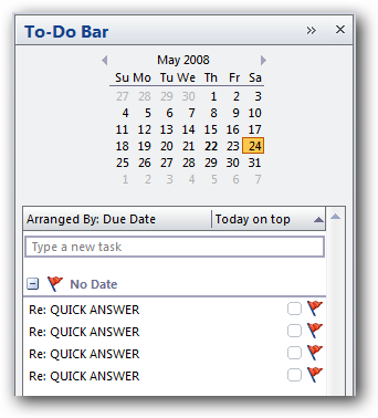 Prevent Outlook with Gmail IMAP from Showing Duplicate Tasks in the To-Do Bar