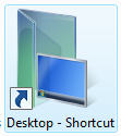 Desktop Shortcut to open desktop folder
