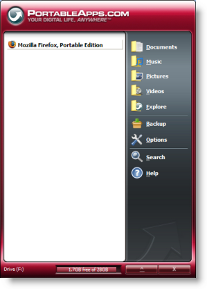 portableapps launch firefox