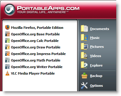 portableapps firefox and openoffice