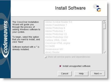 codeweavers install software