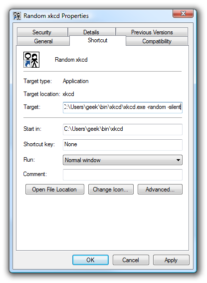 XKCD Shortcut Random Flag