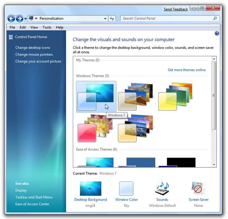 Windows 7 Theme Chooser