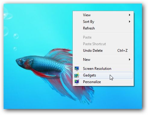 Windows 7 Desktop Context Menu