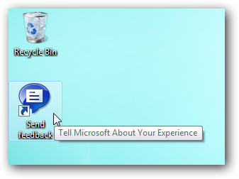 Windows 7 Send Feedback icon