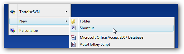 New Shortcut
