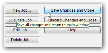 save changes and close