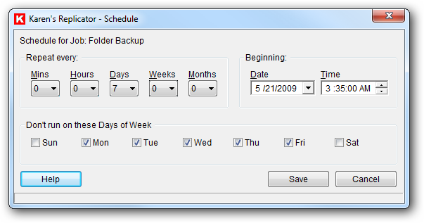 schedule
