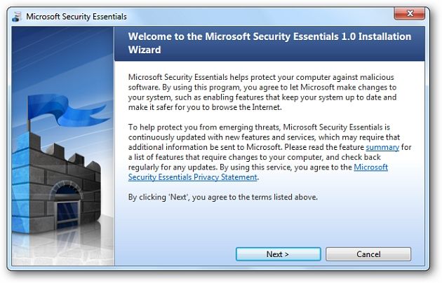 Our Look at Microsoft Security Essentials Beta