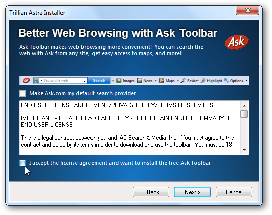 IM to Multiple Accounts with Trillian Astra