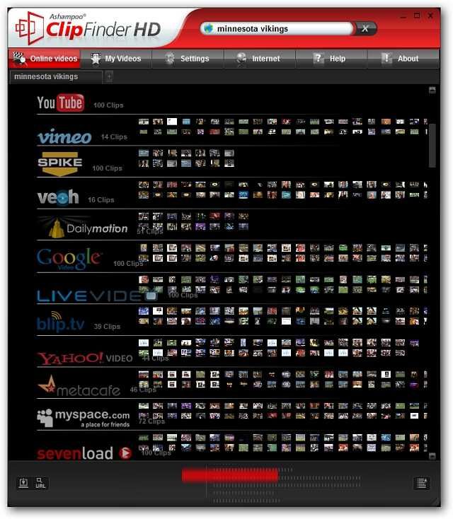 Search and View Multiple Video Websites with ClipFinder HD
