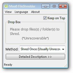 Shred Files Easily with Moo0 File Shredder
