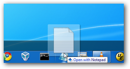 Open with Notepad
