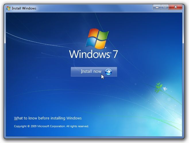 Windows 7 upgrade startup