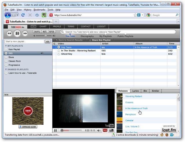 Create Music Video Playlists with TubeRadio.fm