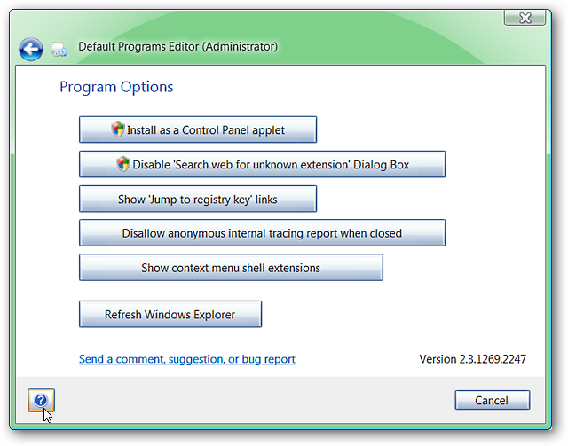 Modify Basic System Settings with Default Programs Editor