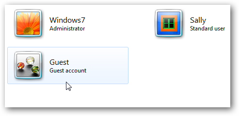 Windows 7 account picker.