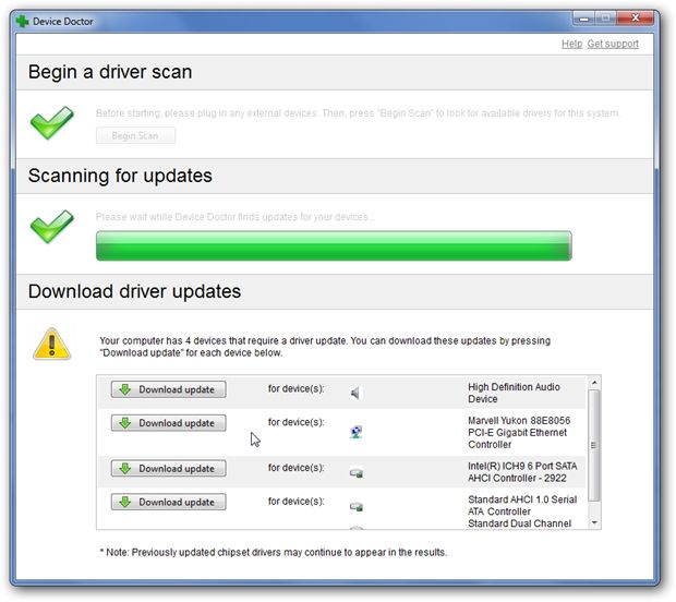 Device Doctor is a Completely Free Driver Update Scanner