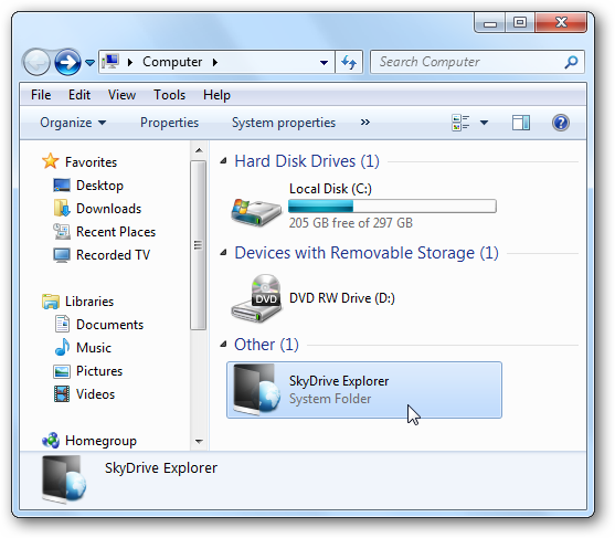 How To Add Your Windows Live SkyDrive To Explorer