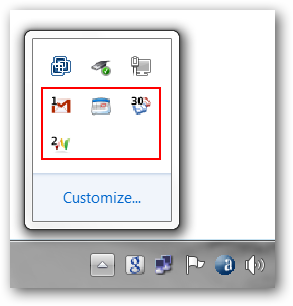Monitor Google Services from the System Tray