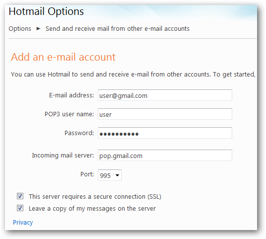 How To Add Any Pop3 Email Account To Hotmail