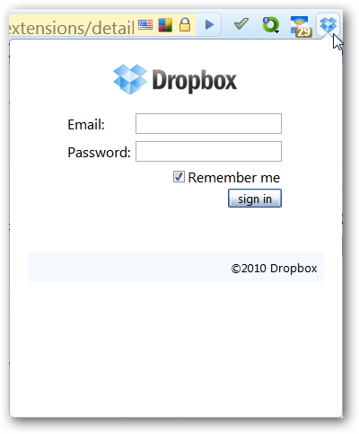 Access Your Dropbox Files in Google Chrome