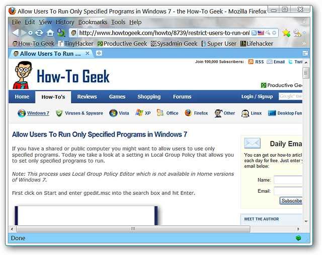 View Related Webpage Content in Firefox with Glydo