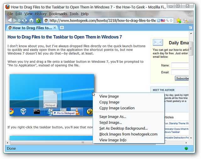 Manipulate Webpage Images for Better Viewing in Firefox