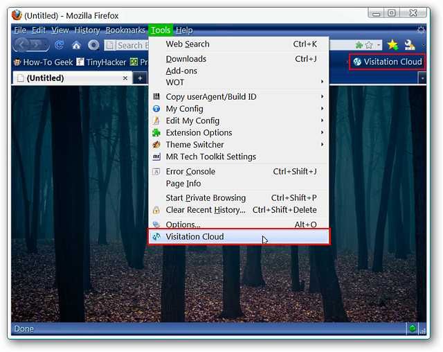 Share Your Top 30 Visited Domains with Visitation Cloud for Firefox