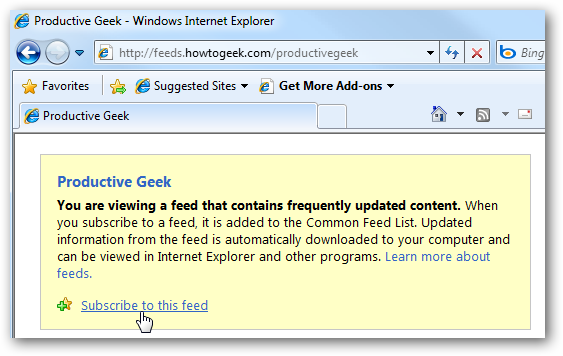 Access Your favorite RSS Feeds in Windows Media Center