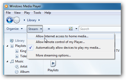 Stream Music and Video Over the Internet with Windows Media Player 12