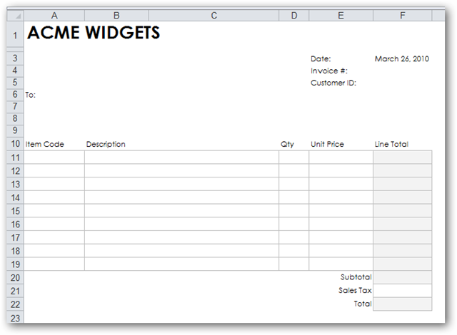 invoice