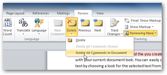 How To Add Comments To Documents In Word 2010 0925