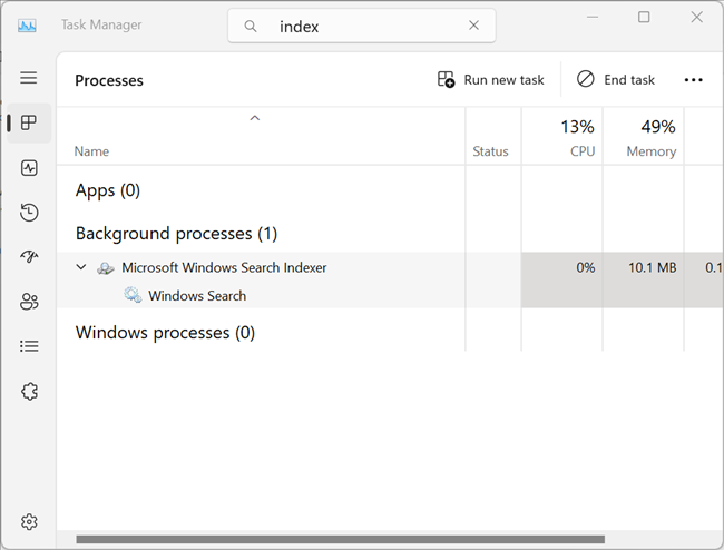 Search Indexer in Task Manager.