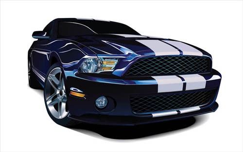 photorealistic-mustang-vector-car