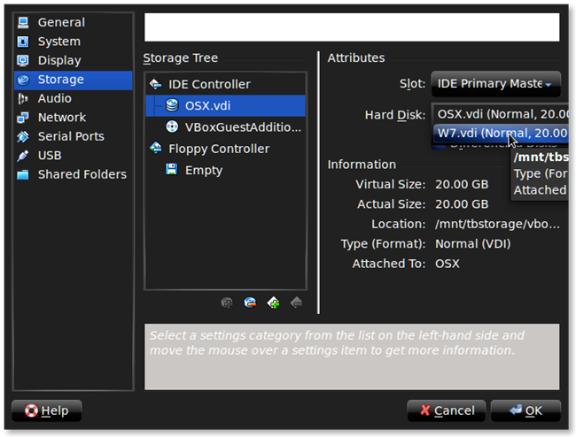 change vdi