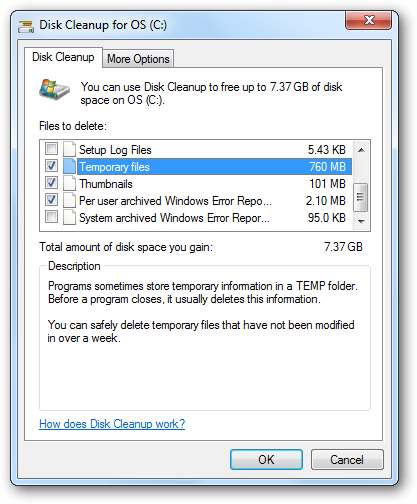 Why Doesn't Disk Cleanup Delete Everything from the Temp Folder?