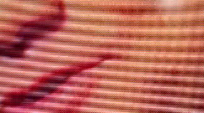 tv pixels close up