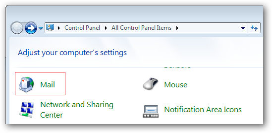 Mail Control Panel Icon
