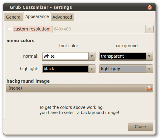 Grub Customizer - settings_006
