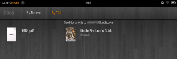 Kindle Fire Docs