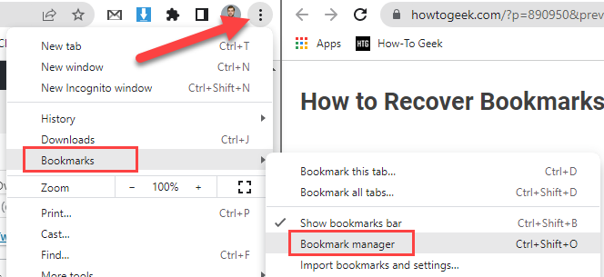 Go to the Bookmark Manager.